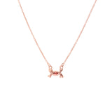 Crossbone Garnet Necklace