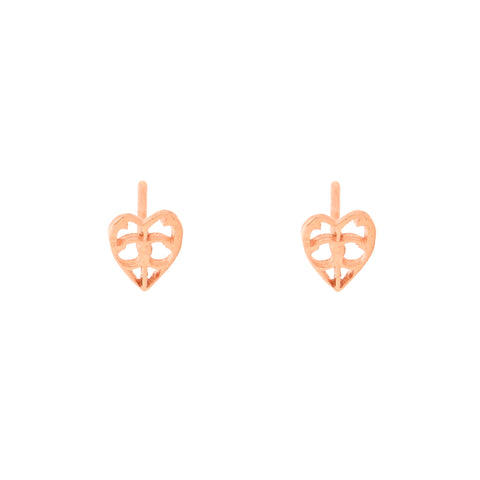 Heart Stud Earrings